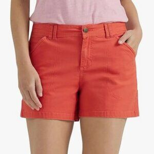NWT Lee Women's Legendary Carpenter Short, poppy, 6